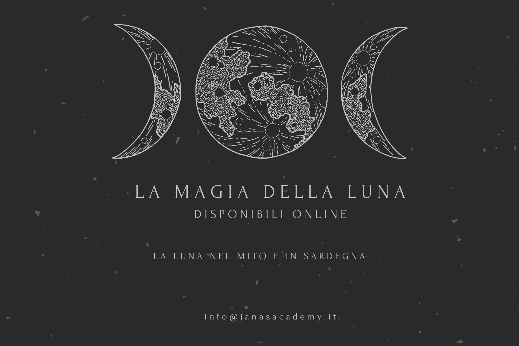 La magia della luna çuna, donna, acqua Janas Academy